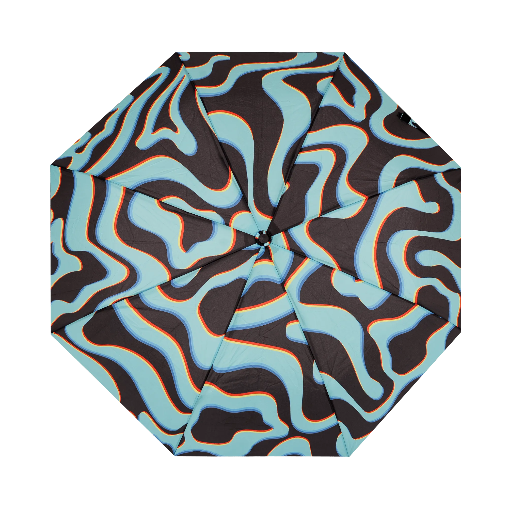 Neon Waves - Fold Umbrella