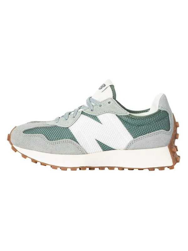 New Balance 327 Textile Trainers - Juniper/Dark Juniper