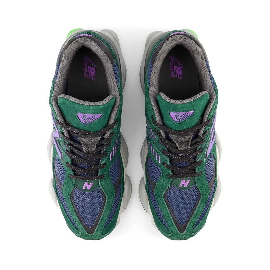 New Balance Men 9060 U9060GRE (green / nightwatch green / vintage indigo / electric purple)