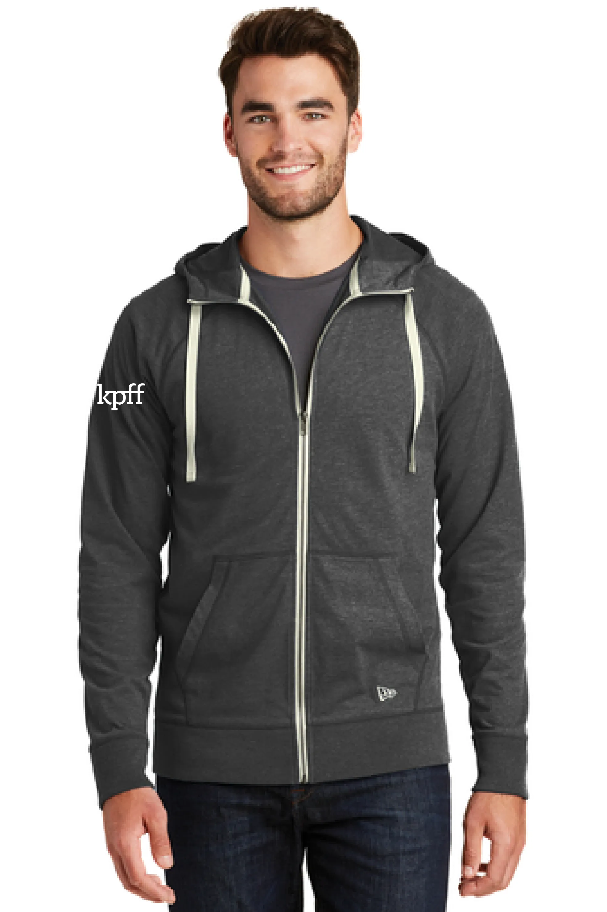 New Era Sueded Cotton Blend Full-Zip Hoodie