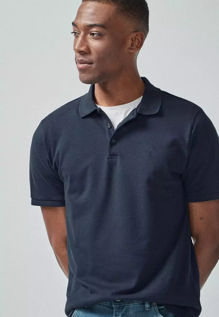 NEXT Pique Polo Shirt-Slim Fit