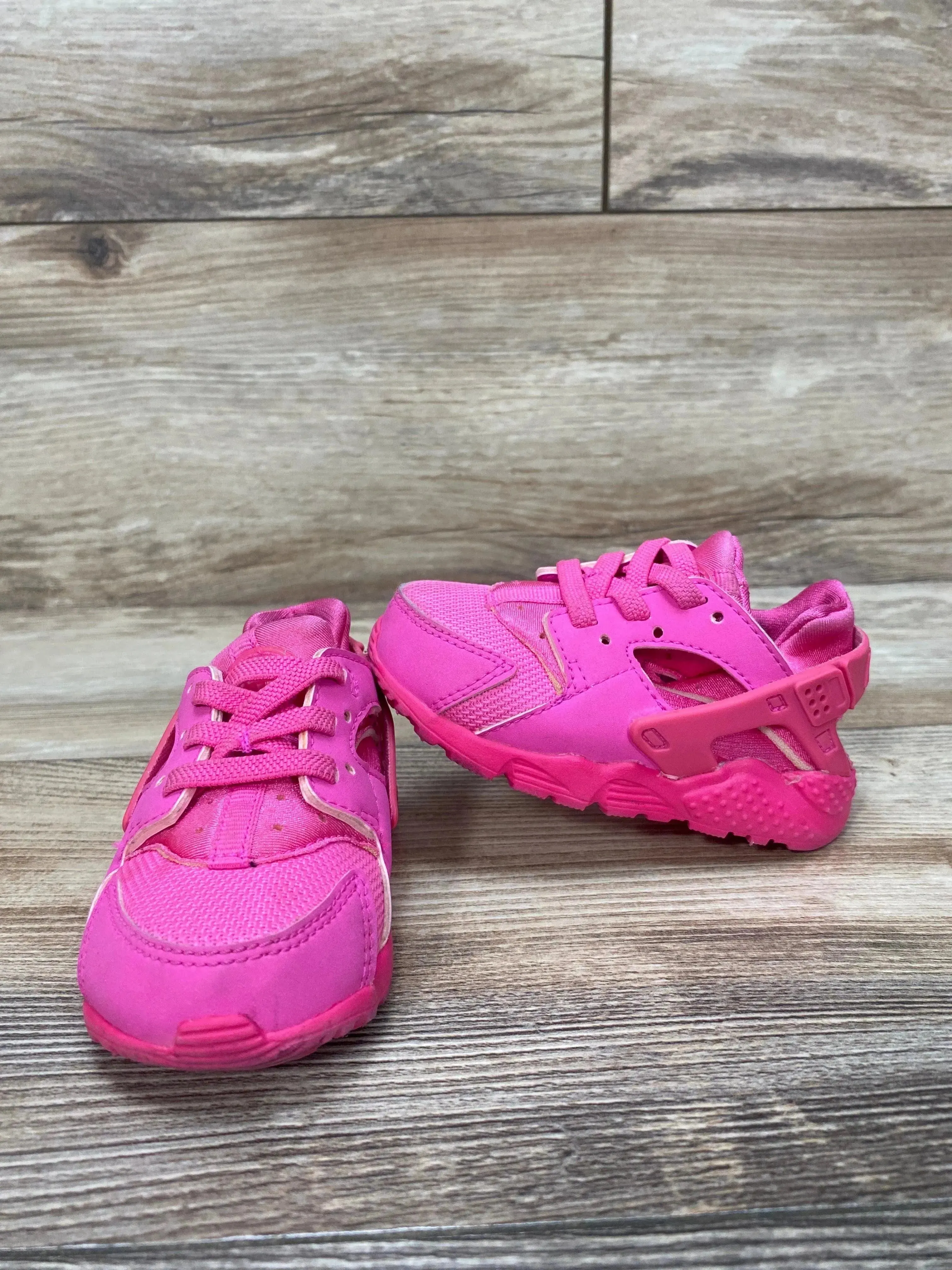 Nike 'Laser Fuchsia' Huarache Run TD Sneakers sz 5c-