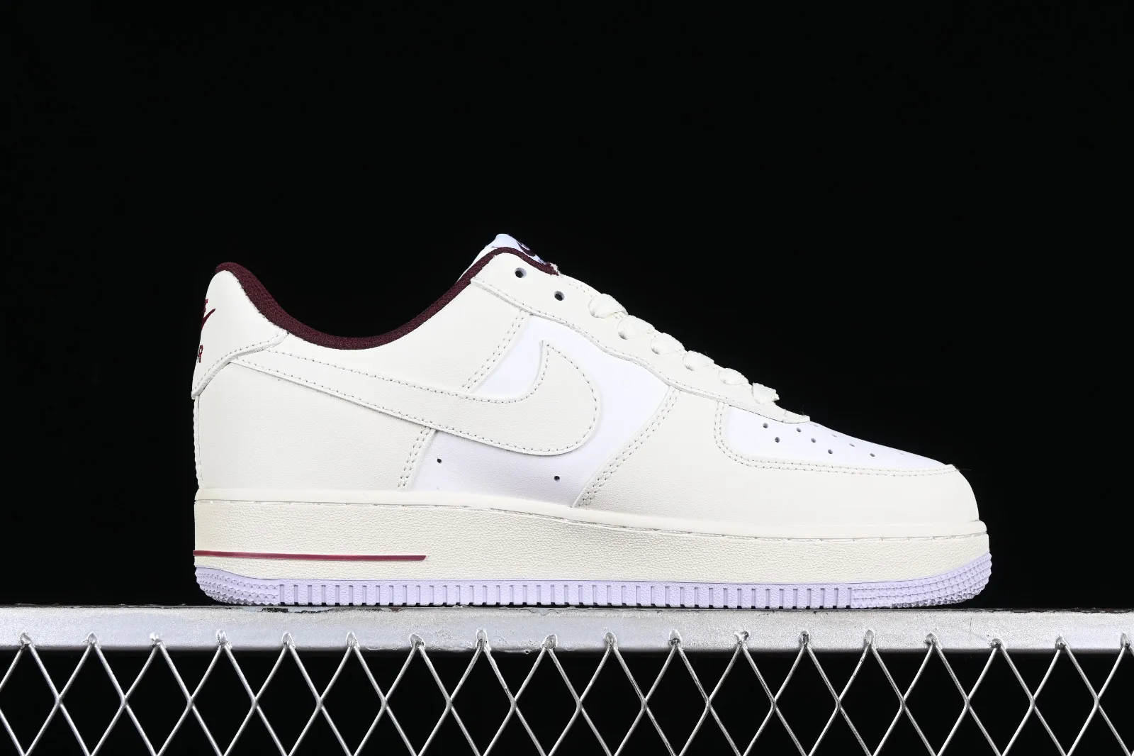 Nike Air Force 1 07 Low Cream White Dark Red Purple XC2351-011
