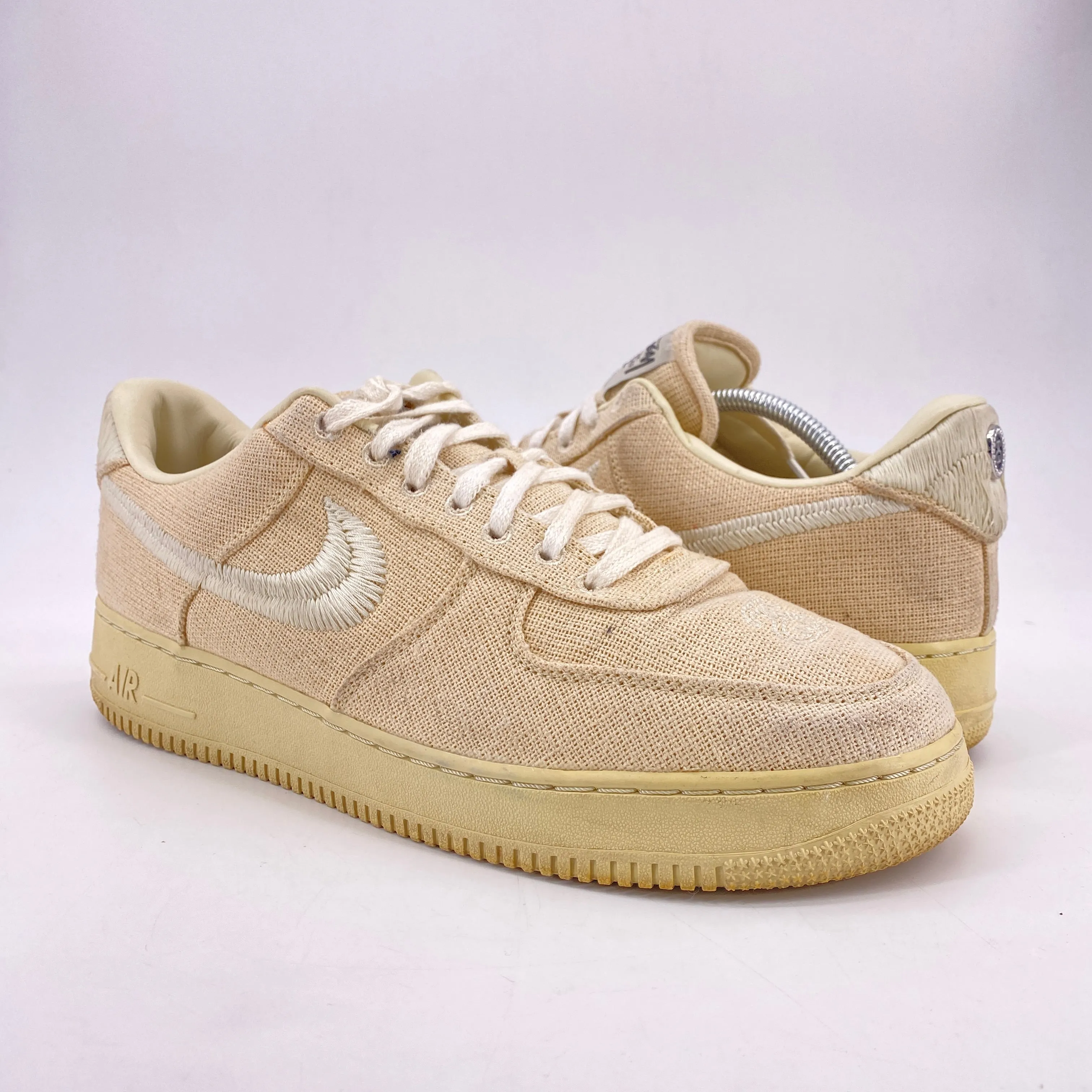 Nike Air Force 1 Low Stussy Fossil 2021 Used Size 12