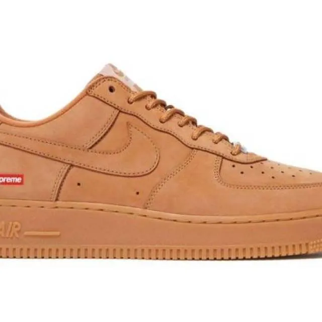 Nike air force 1 low supreme flax/wheat