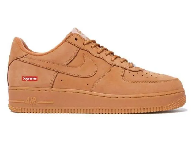 Nike air force 1 low supreme flax/wheat
