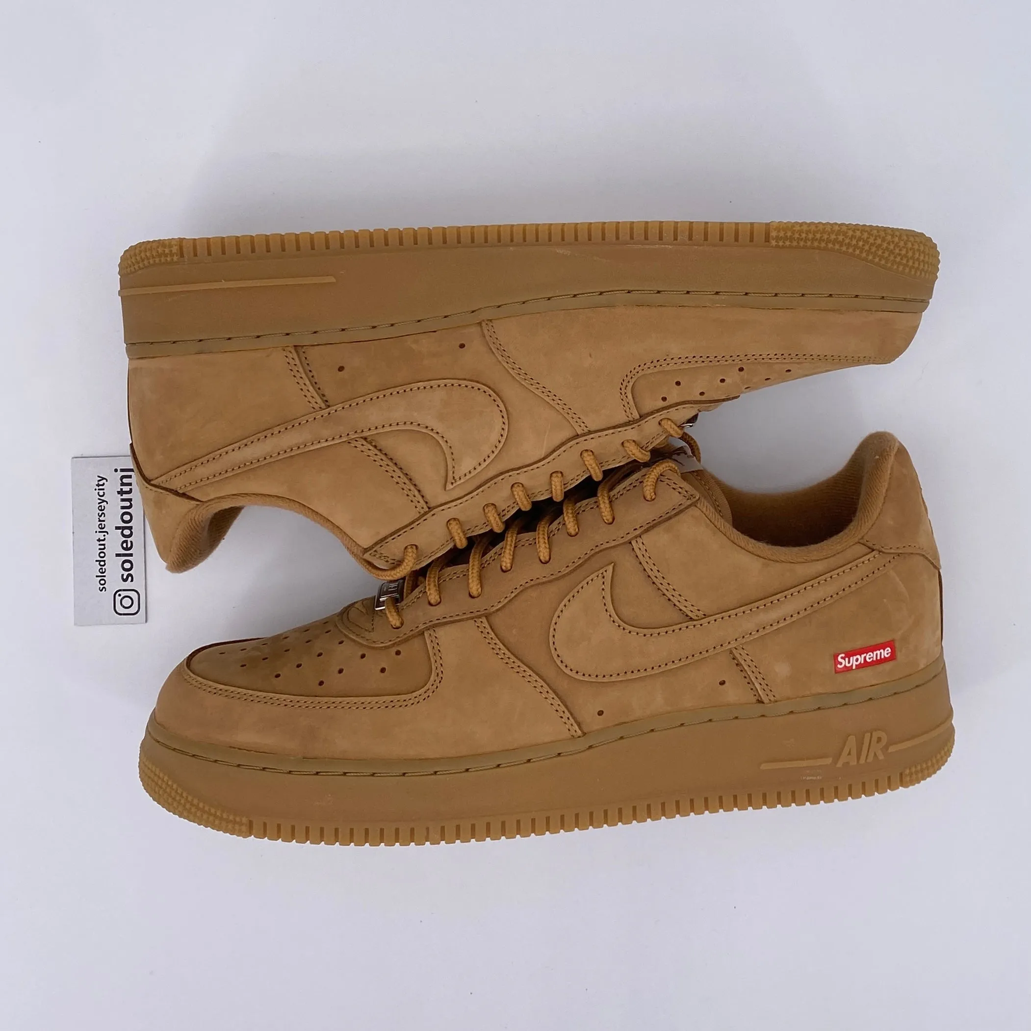 Nike Air Force 1 Low Supreme Wheat 2021 New Size 12