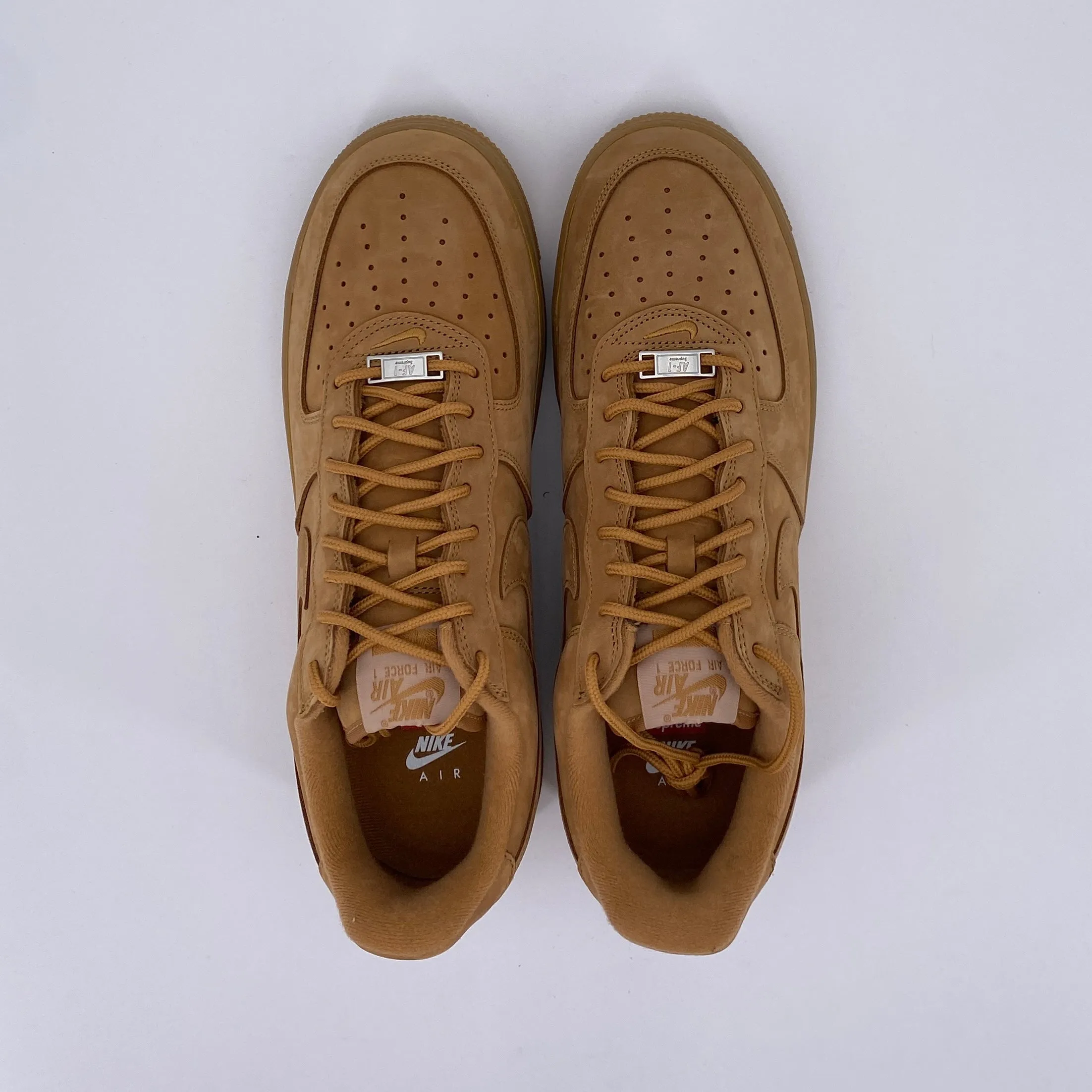 Nike Air Force 1 Low Supreme Wheat 2021 New Size 12