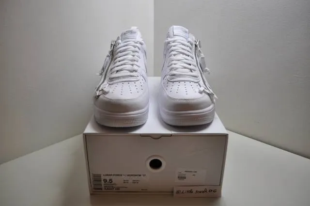 Nike air force 1 x acronym af100 white size 9.5 us 9 uk 43 e
