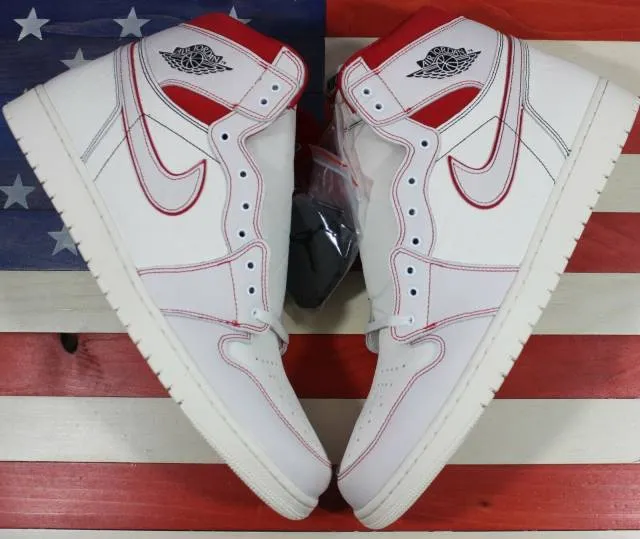 Nike Air Jordan 1 High OG Off-White/Red/Phantom Retro Sh...