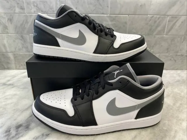 Nike Air Jordan 1 Low 4-14 Black Particle Grey White 553...