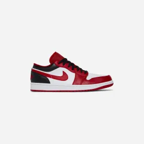 NIKE  AIR JORDAN 1 LOW 'REVERSE BLACK TOE'
