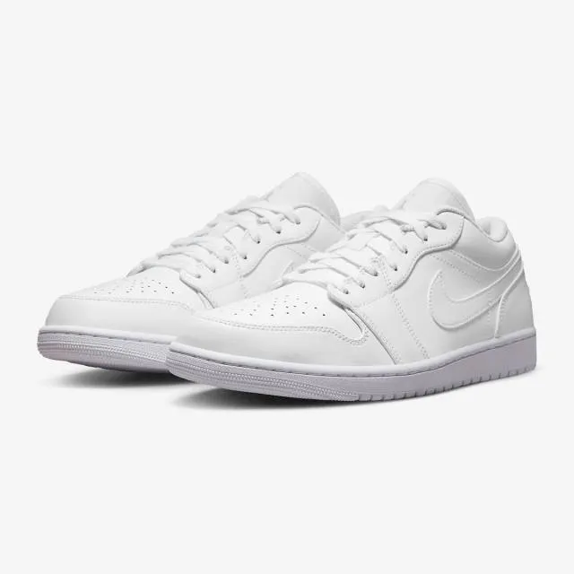 Nike air jordan 1 low (triple white 2022/ white/ white/ white) men us 8-13 553558-136