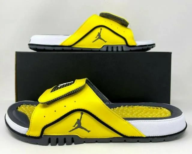 Nike Air Jordan Retro IV 4 Hydro Slide Lightning Yellow ...