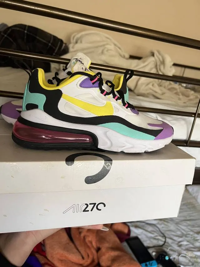 Nike air max 270 react bright violet