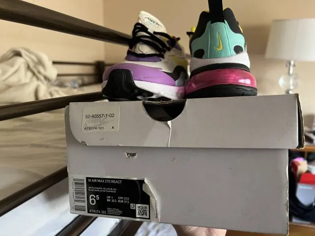 Nike air max 270 react bright violet