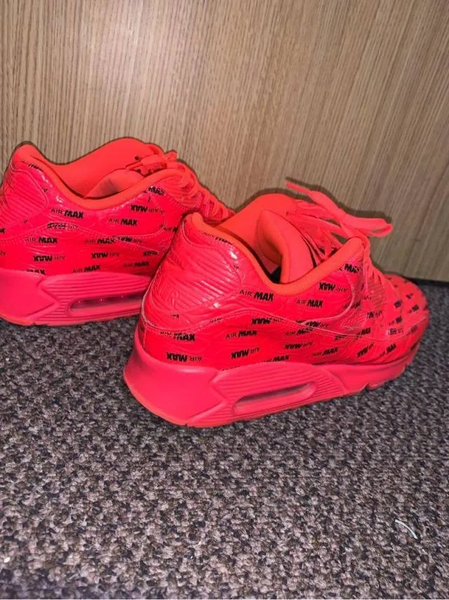 Nike air max 90 premium air max pack bright crimson
