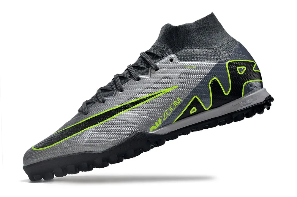 Nike Air Zoom Mercurial Superfly 9 Elite Turf Chrome Concept Pack - Chrome Grey/Green/Black