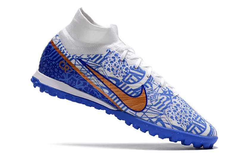 Nike Air Zoom Mercurial Superfly 9 Elite Turf CR7 2022 Signature - White/Metallic Copper/Concord
