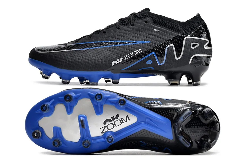 Nike Air Zoom Mercurial Vapor 15 Elite AG Shadow Pack - Black/Chrome/Hyper Royal