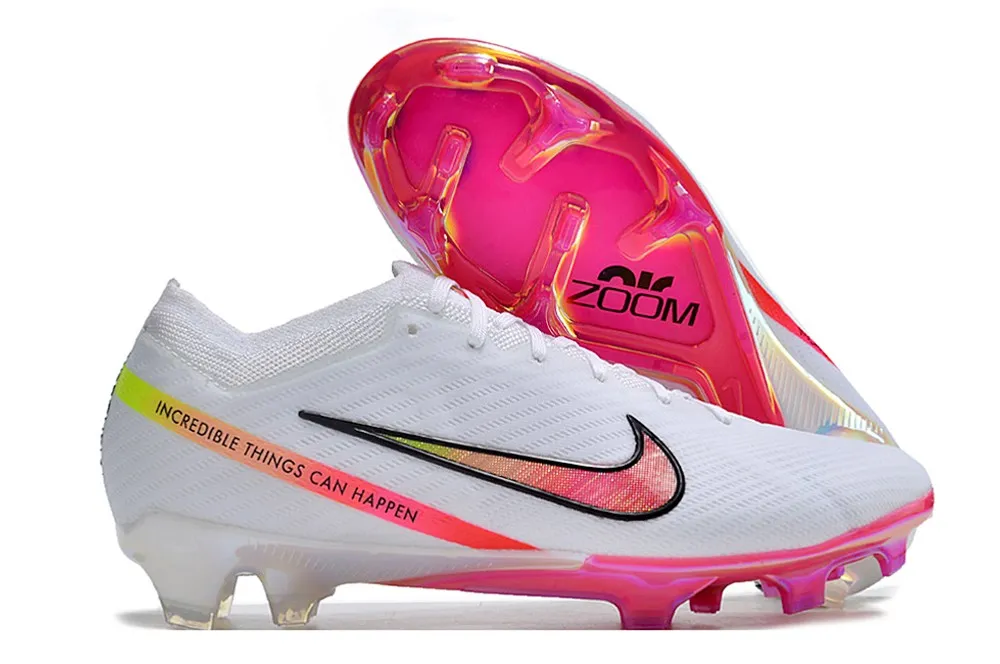 Nike Air Zoom Mercurial Vapor 15 Elite FG Marcus Rashford X Disruption Pack - White/Black/Flash Crimson/Pink