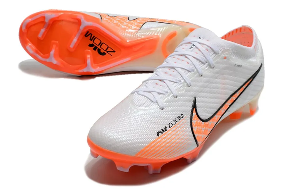 Nike Air Zoom Mercurial Vapor 15 Elite FG - White/Orange/Black