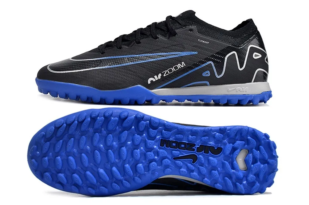 Nike Air Zoom Mercurial Vapor 15 Elite Turf Shadow Pack - Black/Chrome/Hyper Royal