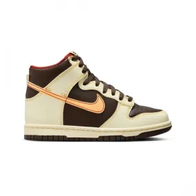 Nike Big Kids Dunk High (baroque brown / sesame-coconut milk)