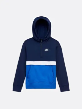 Nike - Boy - Colorblock Club Pullover Hoodie - Navy/White/Royal