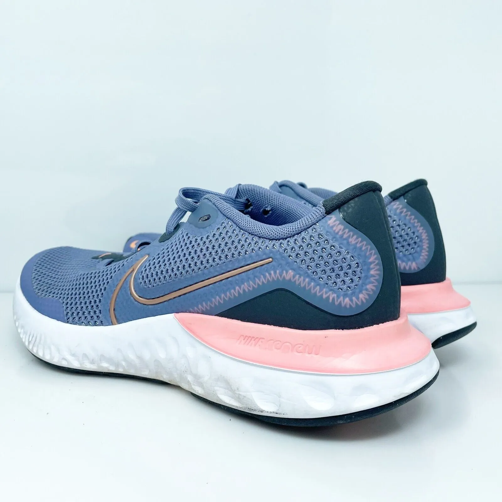 Nike Boys Renew Run CT1430-418 Blue Running Shoes Sneakers Size 6.5Y