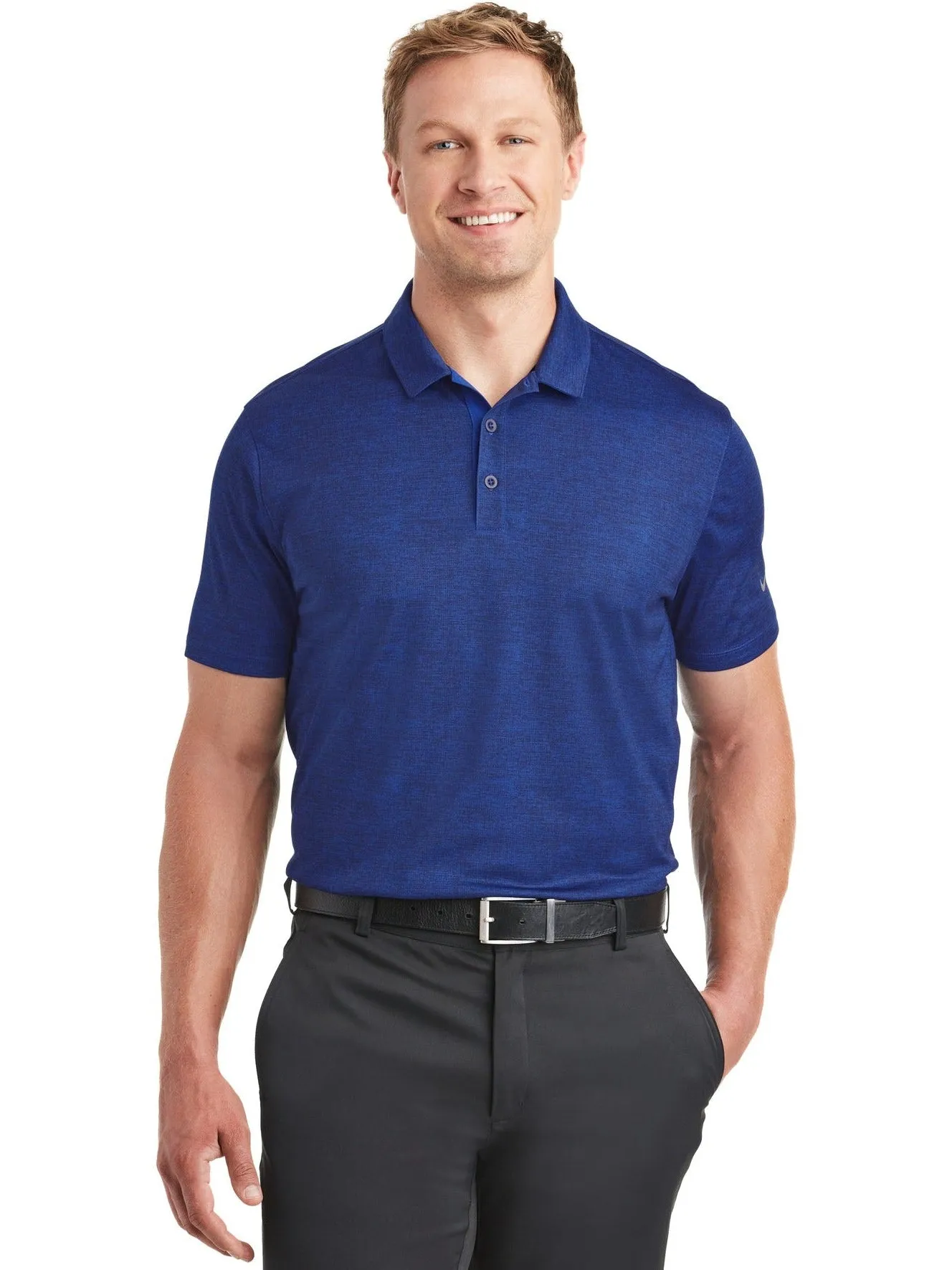NIKE Dri-FIT Crosshatch Polo