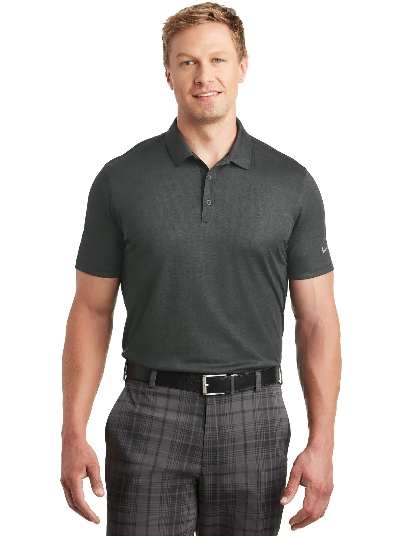 NIKE Dri-FIT Crosshatch Polo