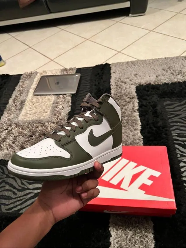 Nike Dunk hi retro cargo khaki