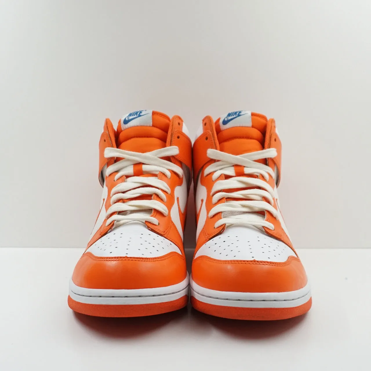 Nike Dunk High White Orange Blaze Varsity Blue