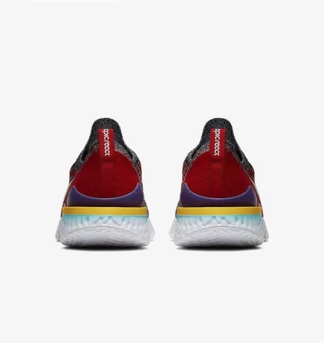 Nike flyknit epic react 2 black - hyper jade sz 11