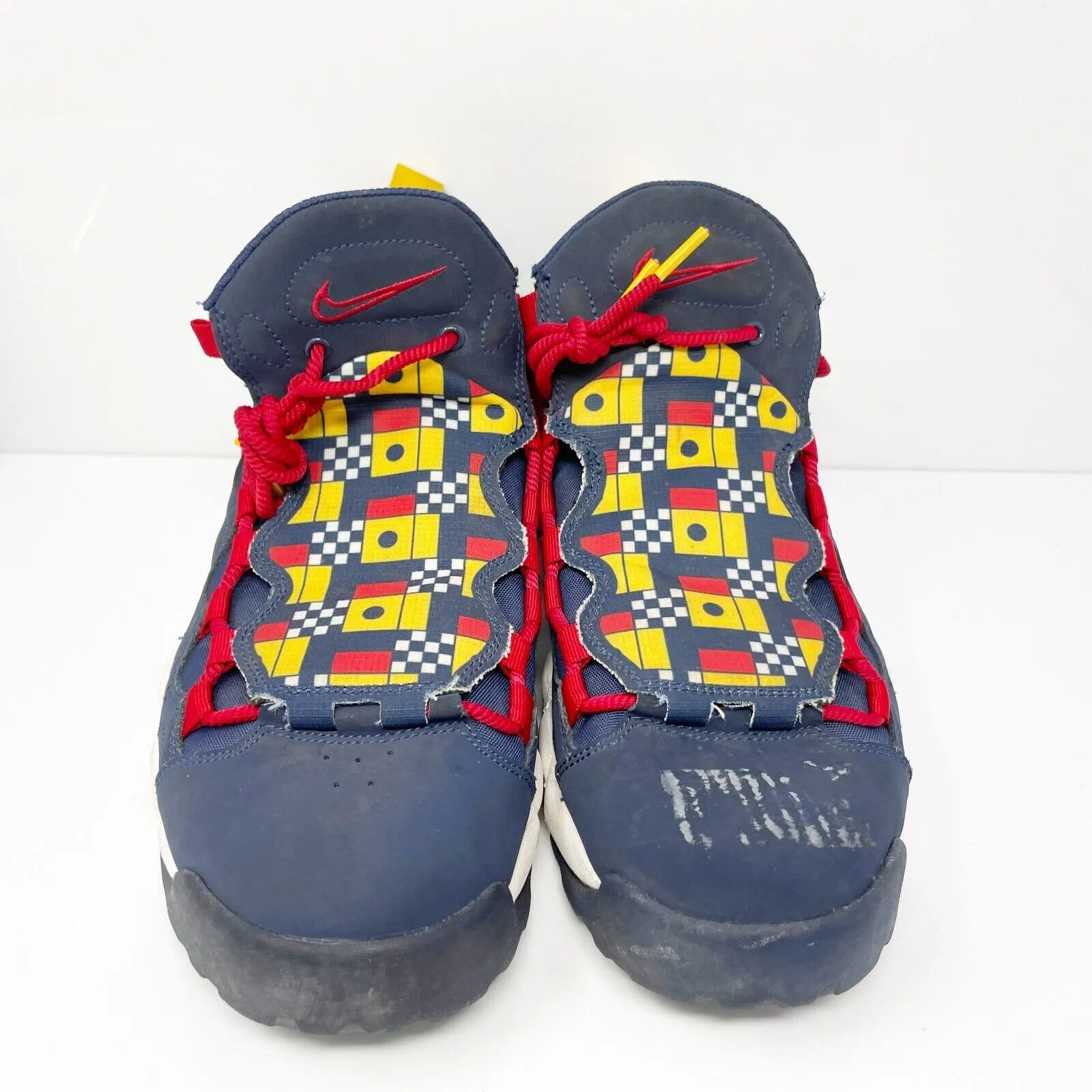 Nike Mens Air More Money AR5396-400 Blue Basketball Shoes Sneakers Size 10