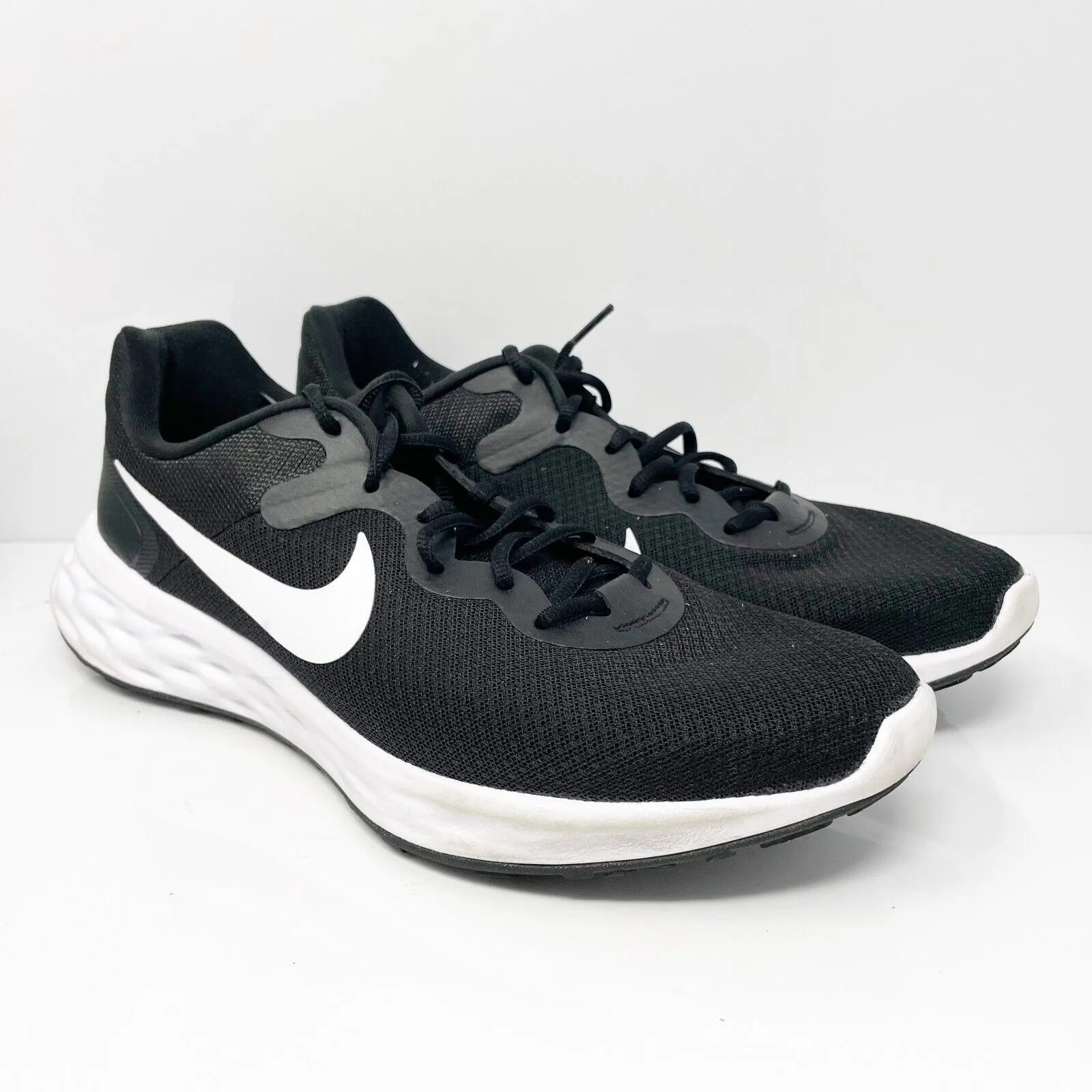 Nike Mens Revolution 6 NN DC3728-003 Black Running Shoes Sneakers Size 12