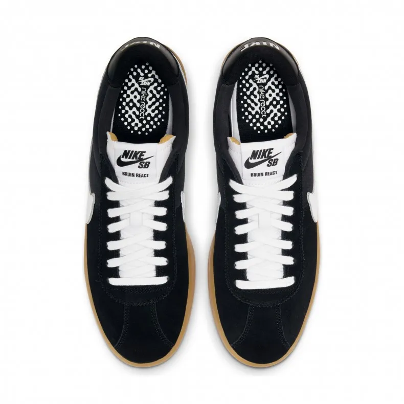 Nike SB Bruin React (Black/White-Black-Gum Light Brown)