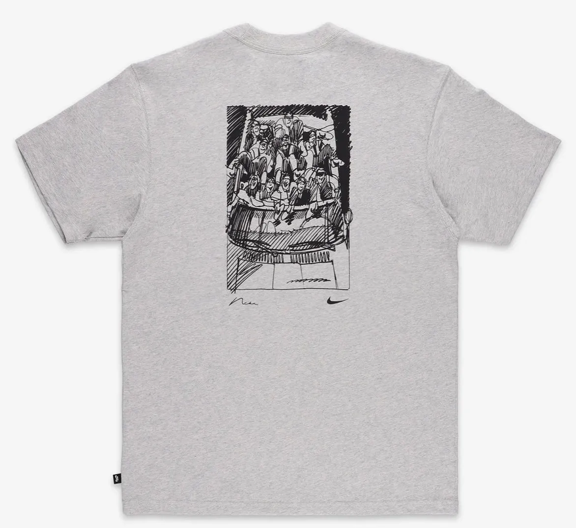 Nike SB Dunk S/S Tee DR7768-050 Heather Grey (In Store Pickup Only)