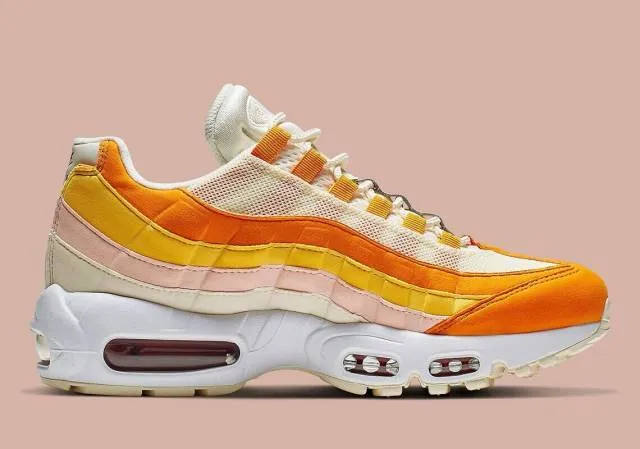 Nike wmns air max 95 pale ivory firewood orange