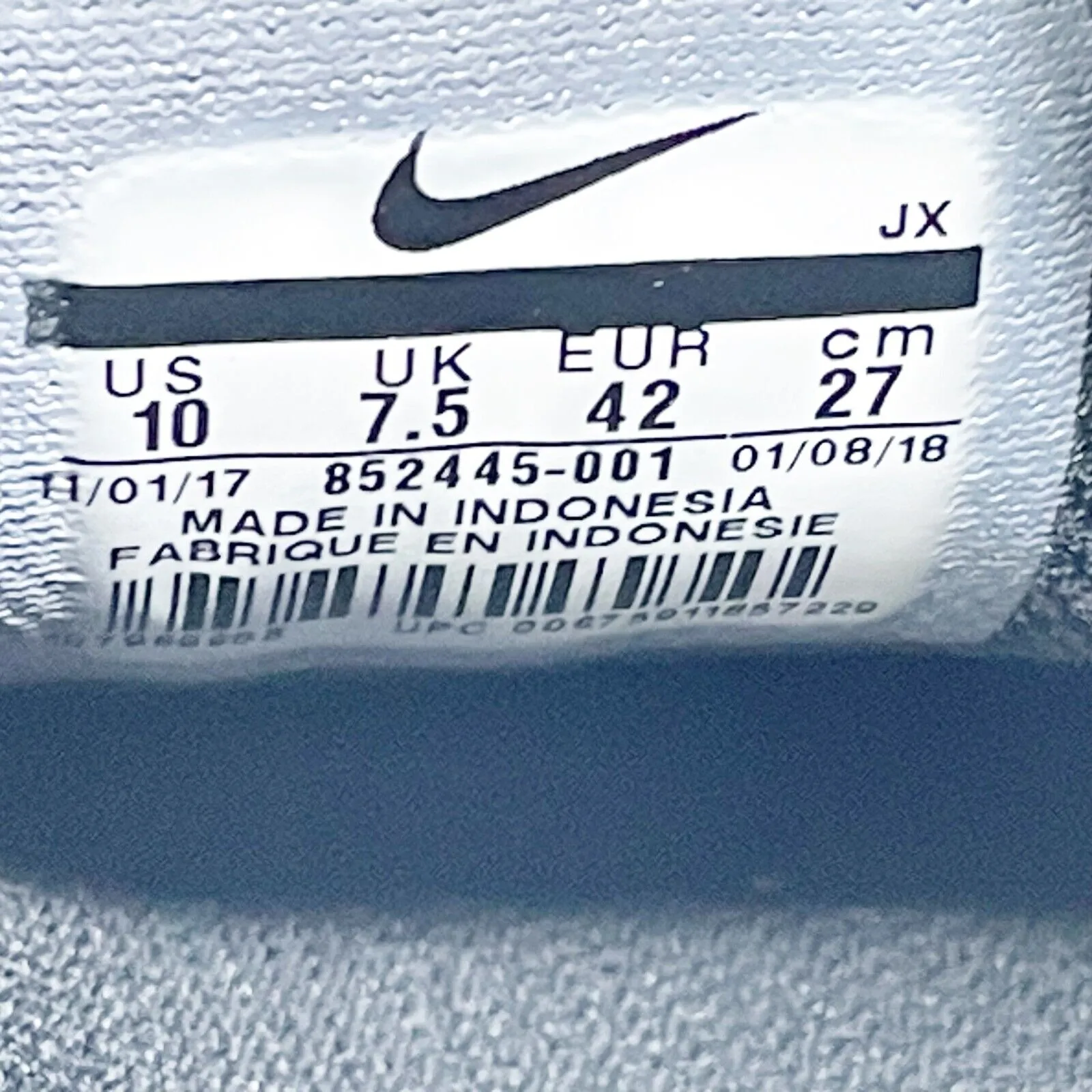Nike Womens Air Max Dynasty 2 852445-001 Gray Running Shoes Sneakers Size 10