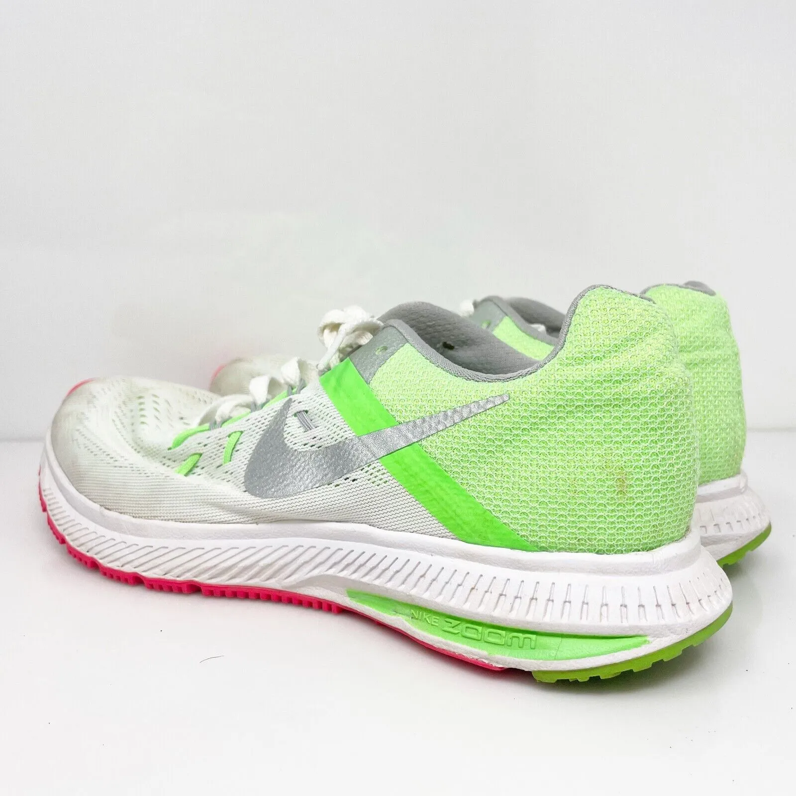 Nike Womens Air Zoom Winflo 2 807279-101 White Running Shoes Sneakers Size 7.5