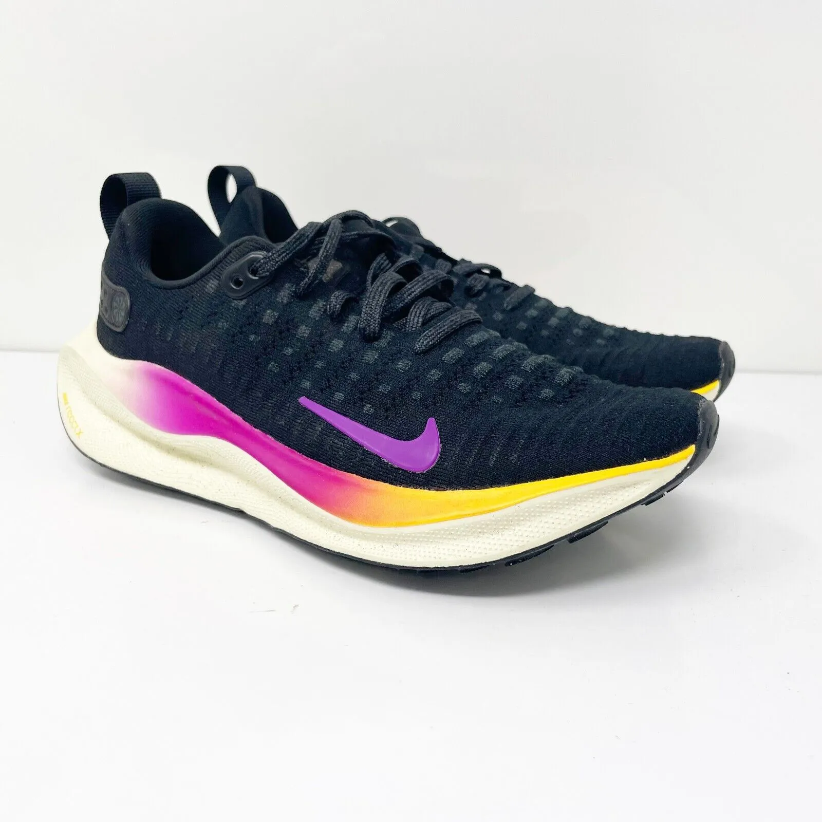 Nike Womens ReactX Infinity Run 4 DR2670-011 Black Running Shoes Sneakers Sz 8