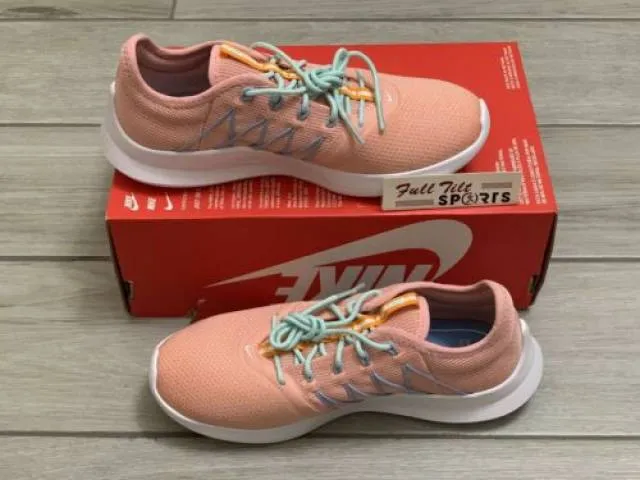 Nike women's  vtr coral orange stardust canvas sneakers logo at4345 600 sz 6