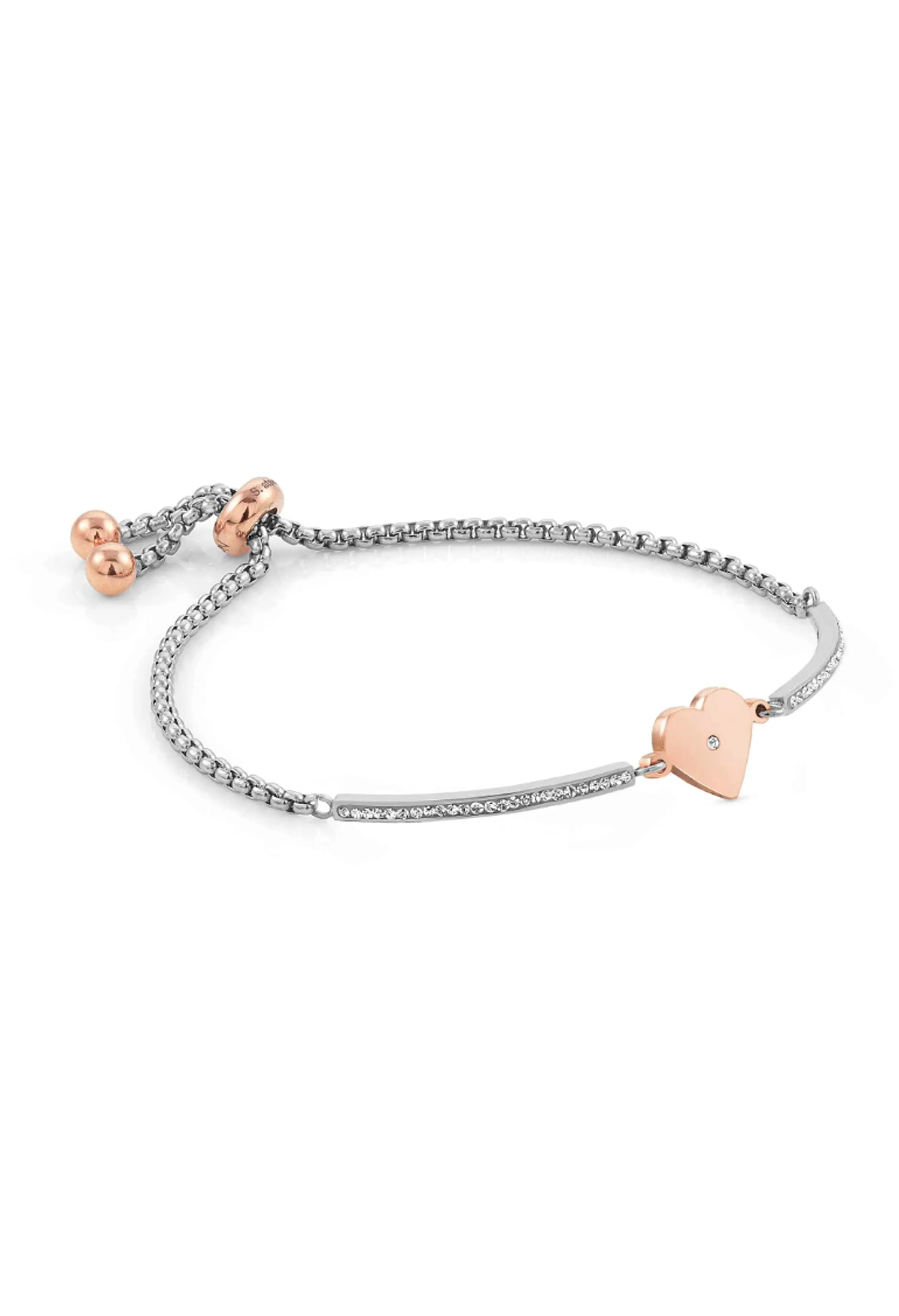 Nomination Milleluci Heart Bracelet Stainless Steel Rose Gold Plated PVD