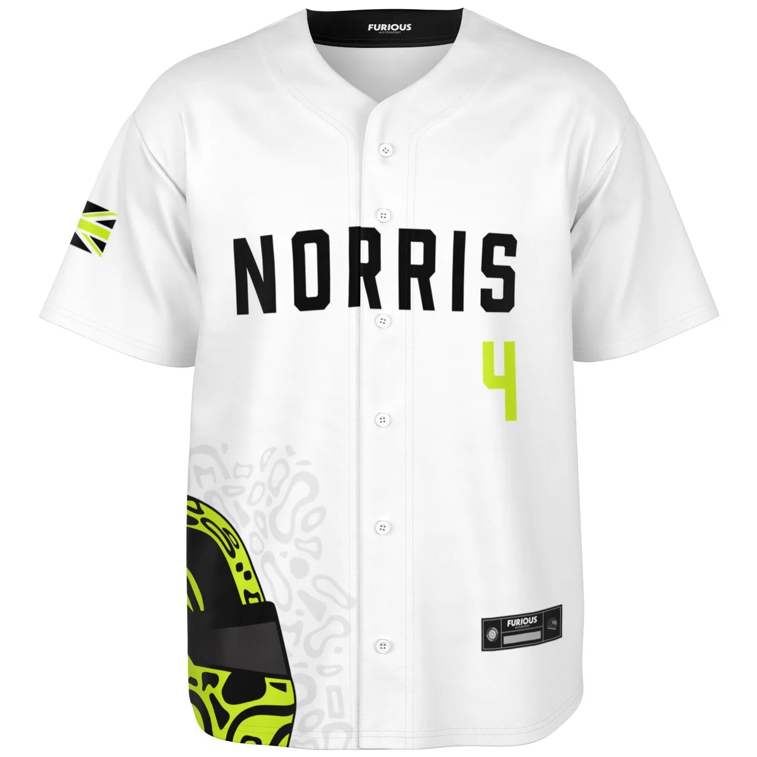 Norris - Arctic White Fluro Helmet Jersey