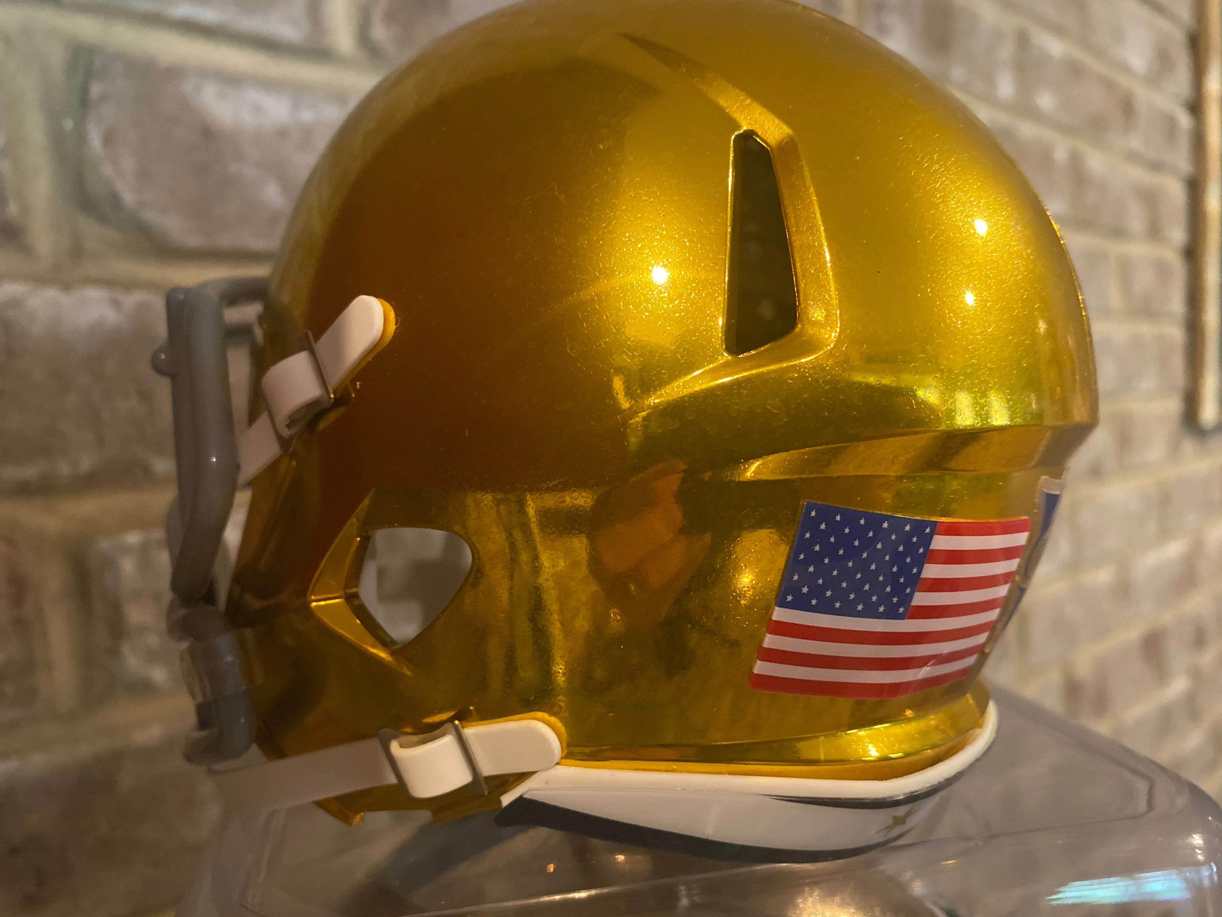 Notre Dame 2021 Shamrock Series Chicago HYDROFX Riddell Speed Mini Helmet