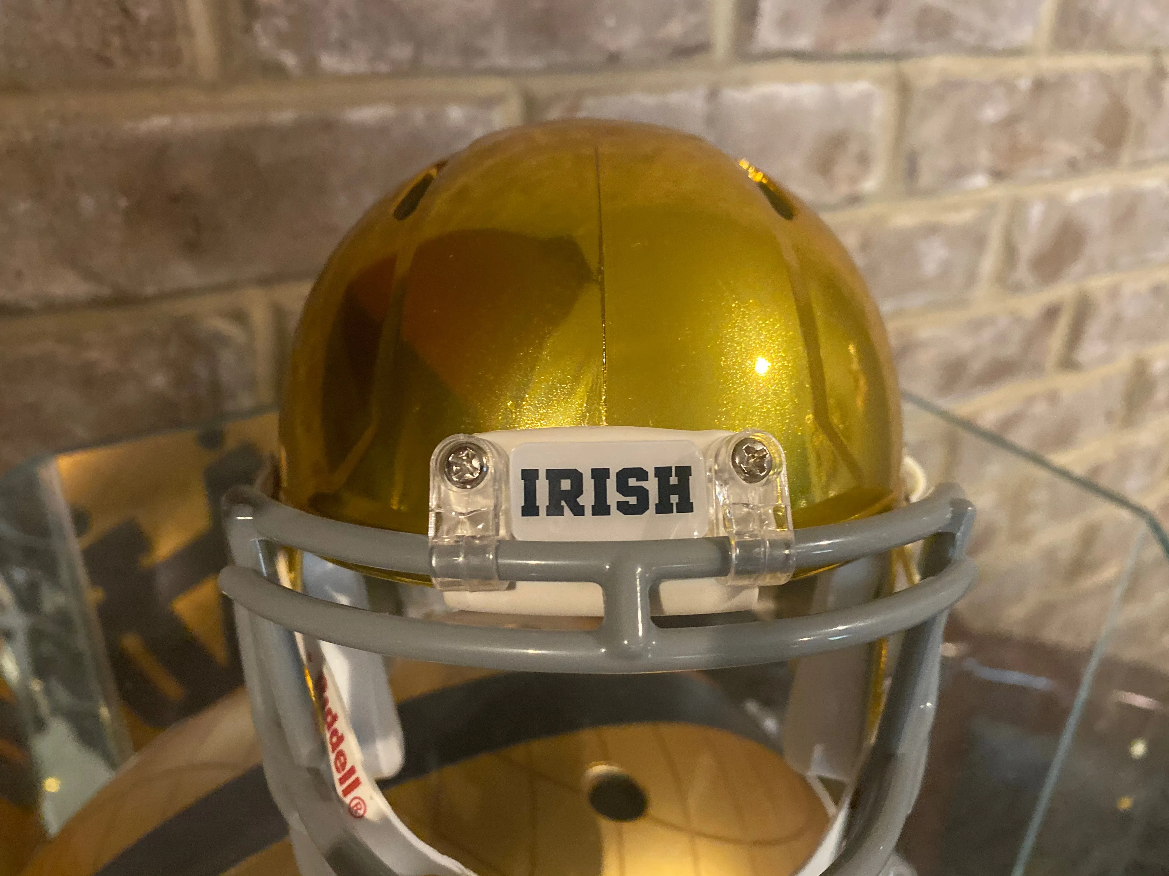Notre Dame 2021 Shamrock Series Chicago HYDROFX Riddell Speed Mini Helmet