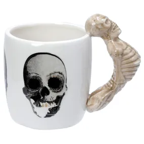 Novelty Skeleton Design Shaped Handle Mug SMUG76