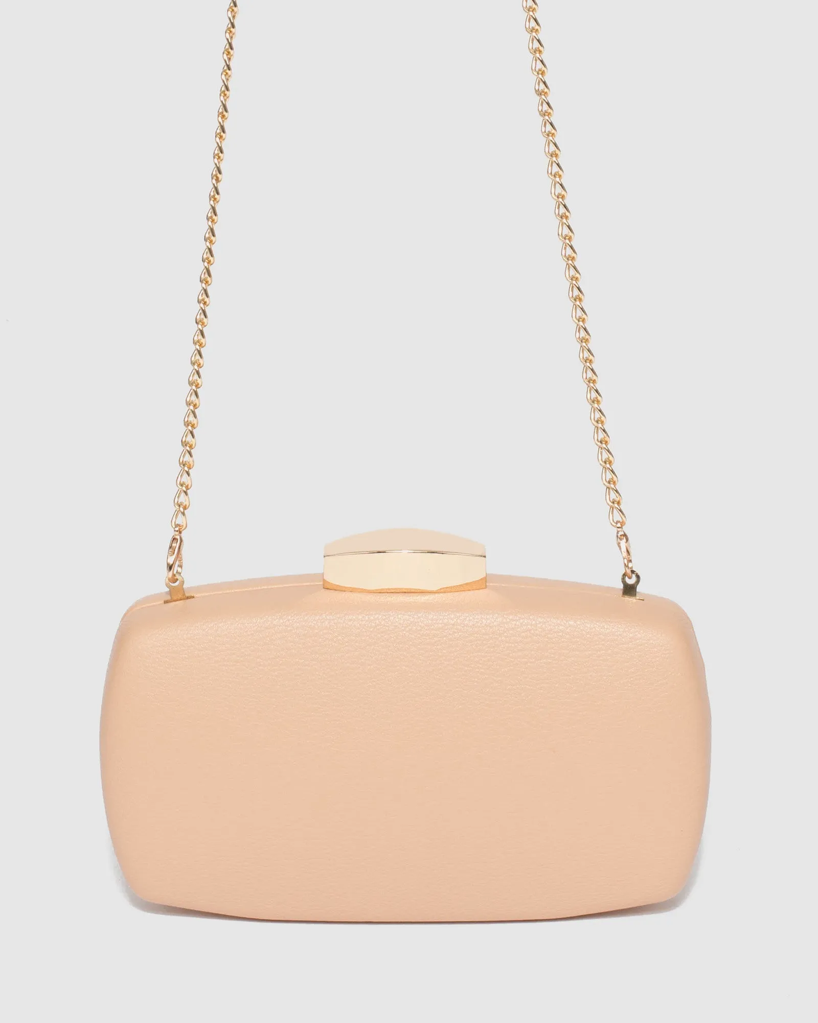 Nude Samara Hardcase Clutch Bag
